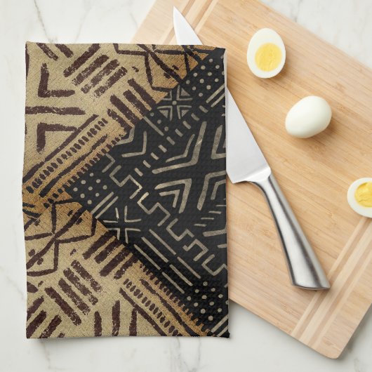 Afrocentric Rustic Patina  Theedoek (Quarter Fold)