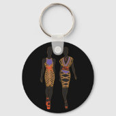 Afrocentric Silhouette sleutelhanger (Voorkant)
