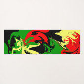 Afrocentric Swirls yogamat (Achterkant (horizontaal))