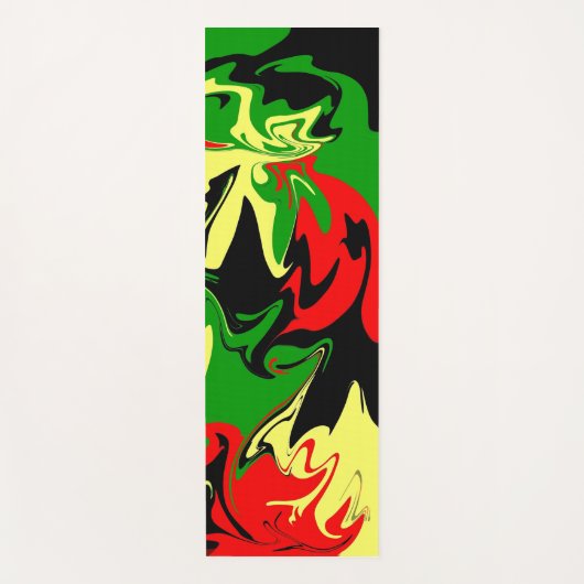 Afrocentric Swirls yogamat (Voorkant)