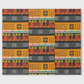 Afrocentric Tribal Motif Cadeaupapier (Vlak)