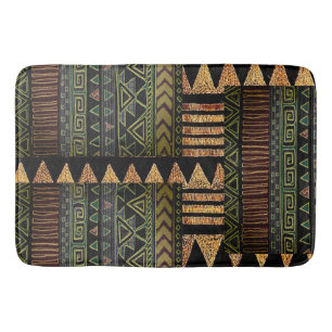 Afrocentric Tribal Motif Pattern Afdrukken Badmat