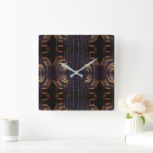 Afrocentric Tribal Motif Vierkante Klok (Huis)