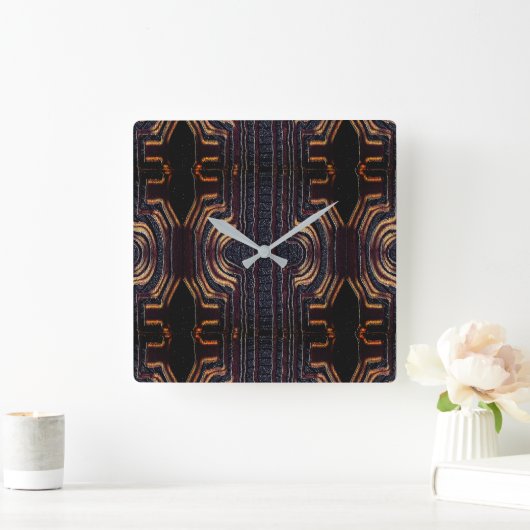 Afrocentric Tribal Motif Vierkante Klok (Huis)