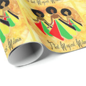 Afrocentric Wrapping Paper "Die melanine Magic" Cadeaupapier (Rol Hoek)