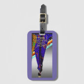 Afrocentrisch Bagagelabel (Voorkant (verticaal))