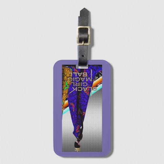 Afrocentrisch Bagagelabel (Voorkant (verticaal))