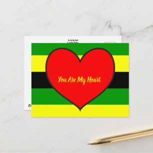Afrocentrisch ben je mijn hart briefkaart