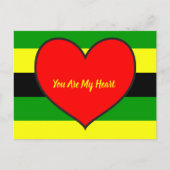 Afrocentrisch ben je mijn hart briefkaart (Voorkant)