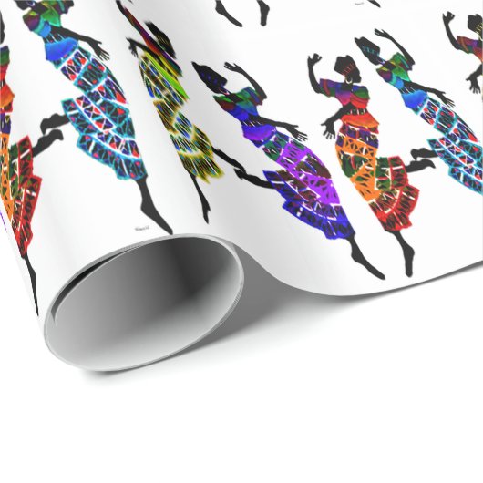 Afrocentrisch Cadeaupapier (Rol Hoek)