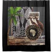 Afrocentrisch Douchegordijn (Voorkant)