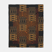 Afrocentrisch geometrisch fleece deken (Voorkant)