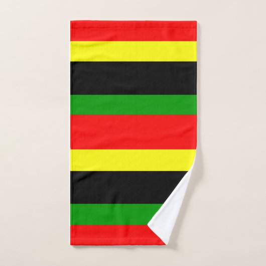 Afrocentrisch gestreept bad handdoek (Handdoek)