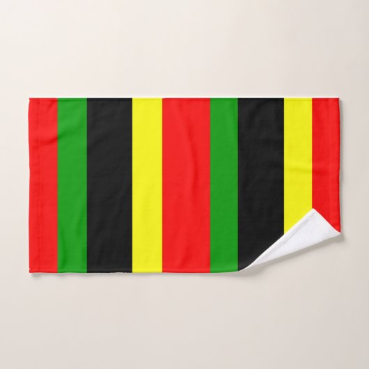 Afrocentrisch gestreept bad handdoek (Handdoek)