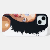 Afrocentrisch iPhone 15 Hoesje (Achterkant (horizontaal))