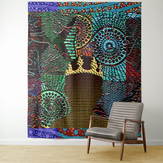 Afrocentrisch jong jongen koning wandkleed