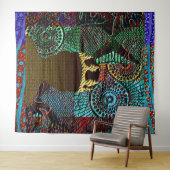 Afrocentrisch jong jongen koning wandkleed (In Situ (horizontaal))