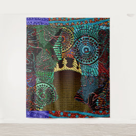 Afrocentrisch jong jongen koning wandkleed