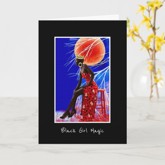 Afrocentrisch Kaart (Gele Bloem)