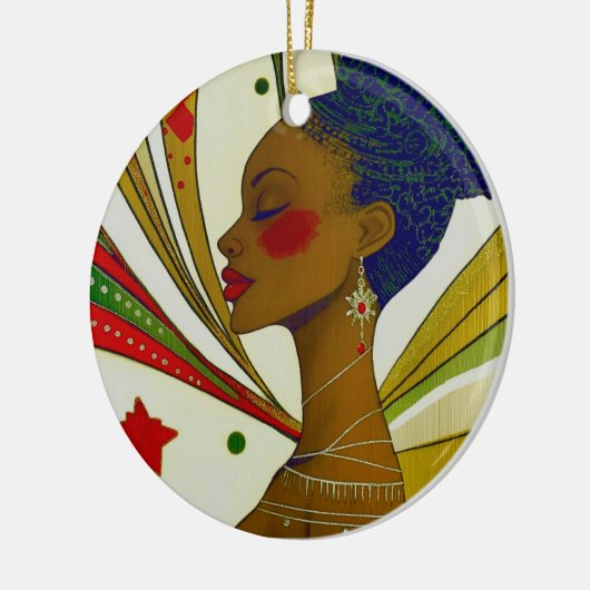 Afrocentrisch keramisch Ornament (Links)