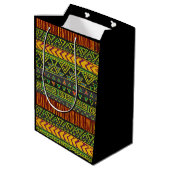 Afrocentrisch medium geschenkzak cadeauzakje (Achterkant Gekanteld)