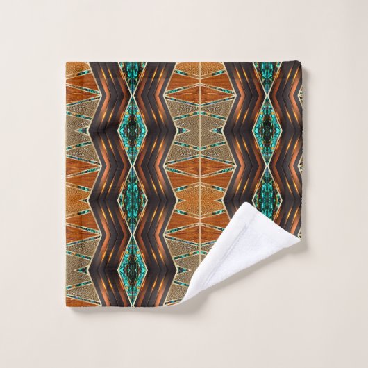 Afrocentrisch motief: bad handdoek (Wasdoekje)