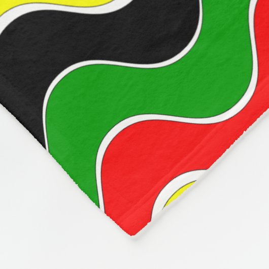 Afrocentrisch ontwerp fleece deken (Hoek)