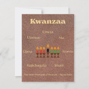 Afrocentrisch Pan-Afrikaans Kwanzaa-feest Feestdagenkaart