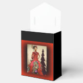 Afrocentrisch persformulier Mannequin-kerstboom Bedankdoosjes (Geopend)