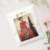 Afrocentrisch persformulier Mannequin-kerstboom Bedankzakje (Gezegeld)