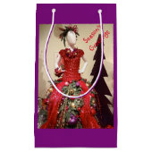 Afrocentrisch persformulier Mannequin-kerstboom Klein Cadeauzakje (Voorkant)