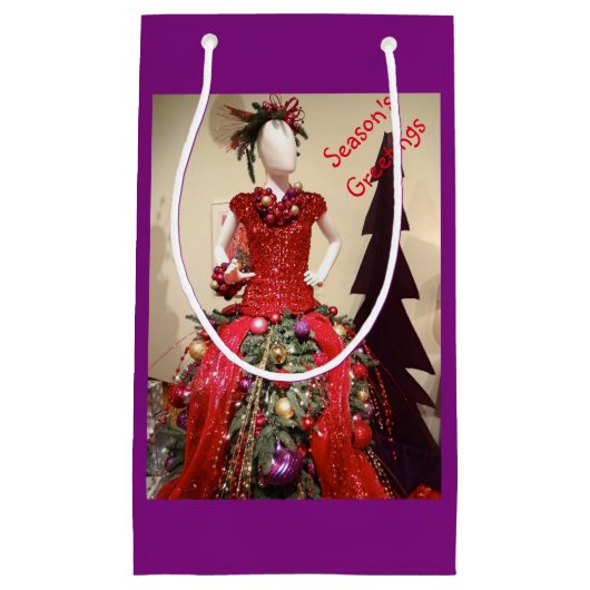 Afrocentrisch persformulier Mannequin-kerstboom Klein Cadeauzakje (Voorkant)