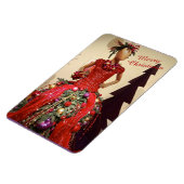 Afrocentrisch persformulier Mannequin-kerstboom Magneet (Linkerzijde)