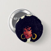 Afrocentrisch Ronde Button 5,7 Cm (Voorkant /achterkant)