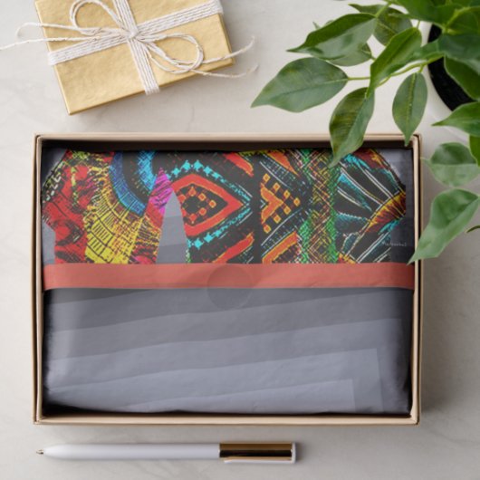Afrocentrisch Silhouet Kunst Tissuepapier (Geschenk)