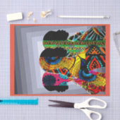 Afrocentrisch Silhouet Kunst Tissuepapier (Craft)