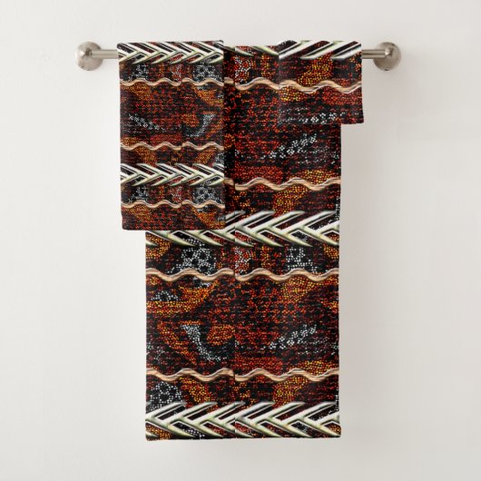 Afrocentrisch stamtapijt bad handdoek (Insitu)