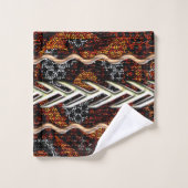 Afrocentrisch stamtapijt bad handdoek (Wasdoekje)