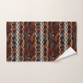 Afrocentrisch stamtapijt bad handdoek (Handdoek)