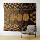 Afrocentrisch stedelijk tapijt wandkleed (In Situ (horizontaal))