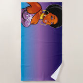 Afrocentrisch strandlaken (Voorkant)