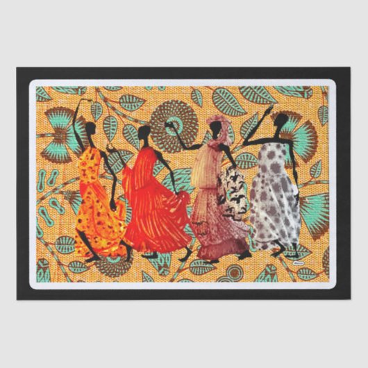 Afrocentrisch Tissuepapier (Voorkant)