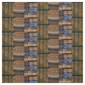 Afrocentrisch tribal collage patroon stof (Swatch)