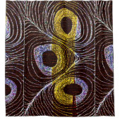 Afrocentrisch Tribal Vogelveer Douchegordijn (Voorkant)