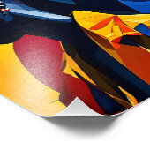 Afrocentrische Abstracte kunst Foto Afdruk (Hoek)