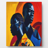 Afrocentrische Abstracte kunst Fotoplaat (Voorkant)