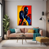 Afrocentrische Abstracte kunst Perfect Poster