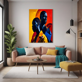 Afrocentrische Abstracte kunst Perfect Poster