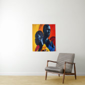 Afrocentrische Abstracte kunst Wandkleed (In situ)