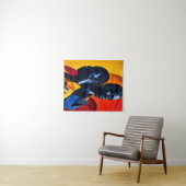 Afrocentrische Abstracte kunst Wandkleed (In Situ (horizontaal))